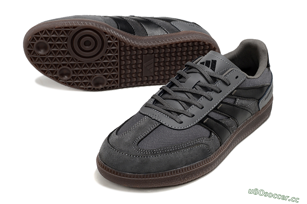 Men's Adidas Predator 24 League Low IC Indoor & Futsal Low-Tops Football Shoes - Grey/Black/Brown 3