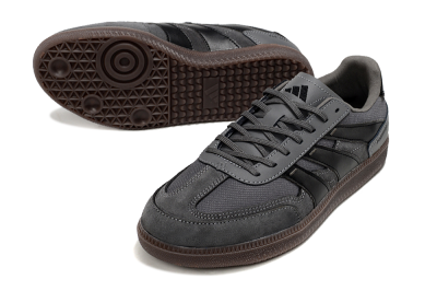 Men's Adidas Predator 24 League Low IC Indoor & Futsal Low-Tops Football Shoes - Grey/Black/Brown