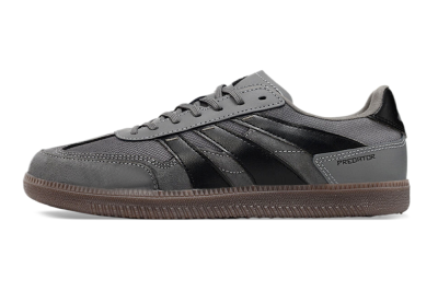 Men's Adidas Predator 24 League Low IC Indoor & Futsal Low-Tops Football Shoes - Grey/Black/Brown