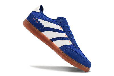 Men's Adidas Predator 24 League Low IC Indoor & Futsal Low-Tops Football Shoes - Blue/White/Brown