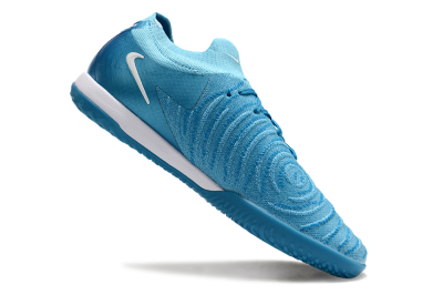 Men's Nike Phantom GX 2 Elite IC Indoor & Futsal Low-Tops Football Shoes - Blue Fury/White