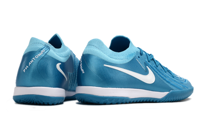 Men's Nike Phantom GX 2 Elite IC Indoor & Futsal Low-Tops Football Shoes - Blue Fury/White