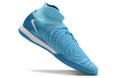 Men's Nike Phantom Luna Elite NU IC Indoor & Futsal High-Tops Football Shoes - Blue Fury/White