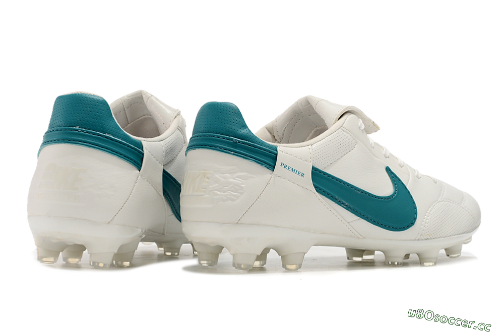 Men's Nike The Premier 3 FG Firm Ground Low-Tops Football Boots - White/Blue 6