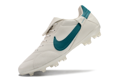 Men's Nike The Premier 3 FG Firm Ground Low-Tops Football Boots - White/Blue