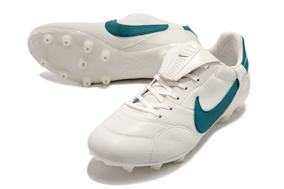 Men's Nike The Premier 3 FG Firm Ground Low-Tops Football Boots - White/Blue