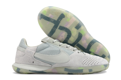Men's Nike Street Gato IC Indoor & Futsal Low-Tops Football Shoes - Grey/Green/Mint