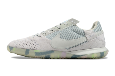 Men's Nike Street Gato IC Indoor & Futsal Low-Tops Football Shoes - Grey/Green/Mint