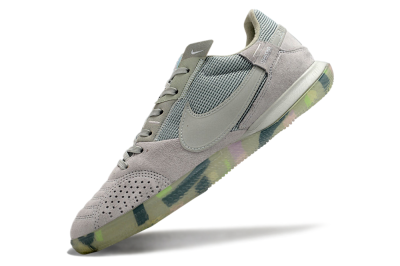 Men's Nike Street Gato IC Indoor & Futsal Low-Tops Football Shoes - Grey/Green/Mint