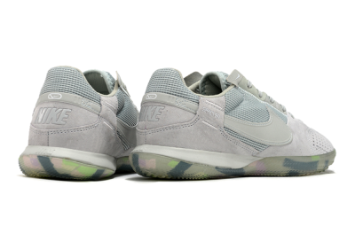 Men's Nike Street Gato IC Indoor & Futsal Low-Tops Football Shoes - Grey/Green/Mint