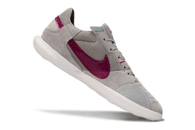 Men's Nike Street Gato IC Indoor & Futsal Low-Tops Football Shoes - Grey/Purple/White