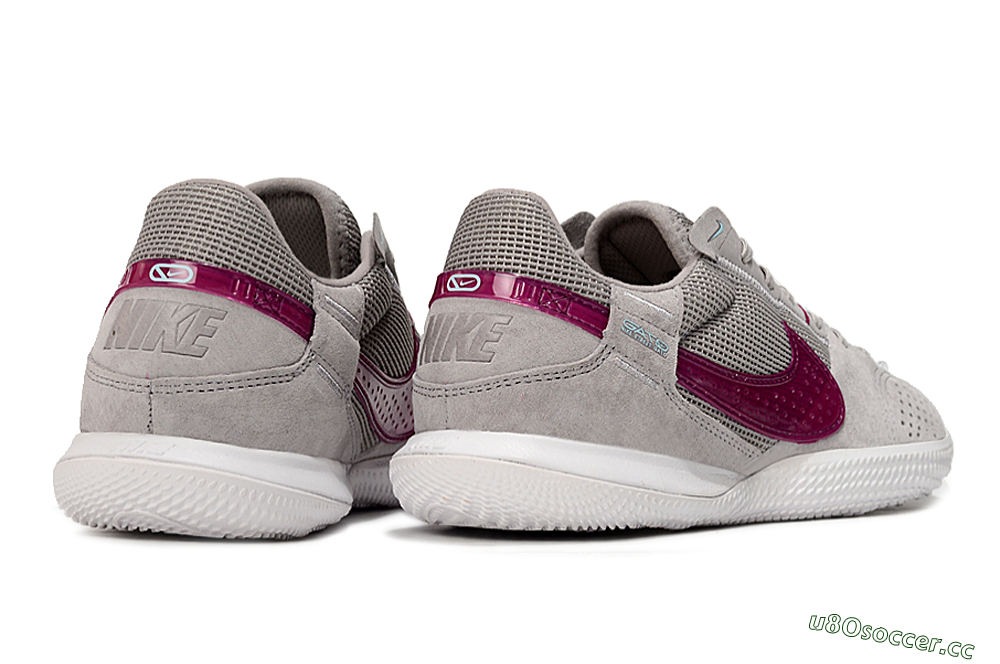 Men's Nike Street Gato IC Indoor & Futsal Low-Tops Football Shoes - Grey/Purple/White 6