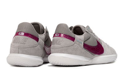 Men's Nike Street Gato IC Indoor & Futsal Low-Tops Football Shoes - Grey/Purple/White