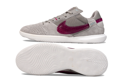 Men's Nike Street Gato IC Indoor & Futsal Low-Tops Football Shoes - Grey/Purple/White