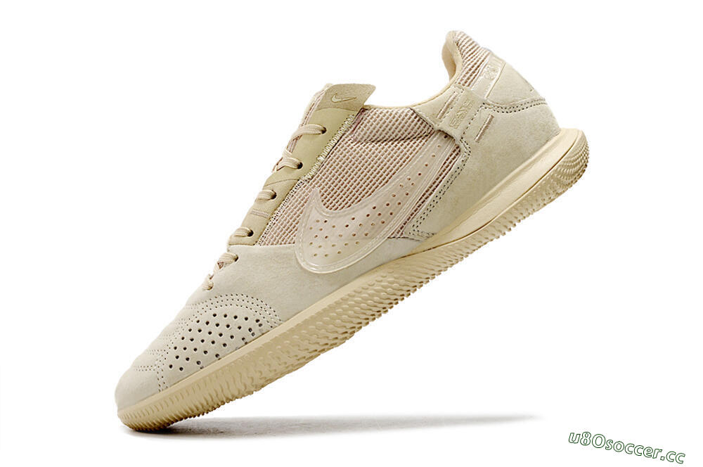 Men's Nike Street Gato IC Indoor & Futsal Low-Tops Football Shoes - Beige/Beige 5