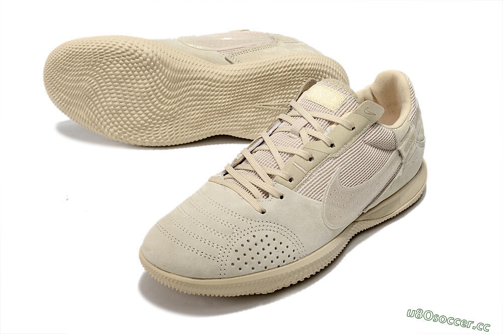 Men's Nike Street Gato IC Indoor & Futsal Low-Tops Football Shoes - Beige/Beige 3