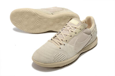 Men's Nike Street Gato IC Indoor & Futsal Low-Tops Football Shoes - Beige/Beige
