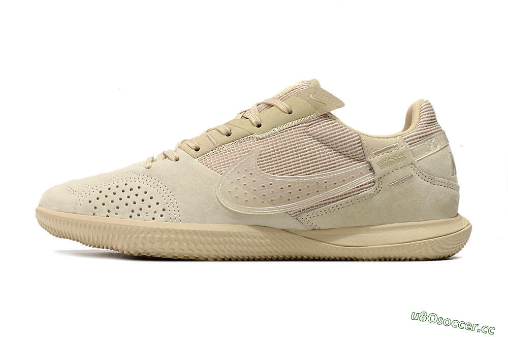 Men's Nike Street Gato IC Indoor & Futsal Low-Tops Football Shoes - Beige/Beige 0