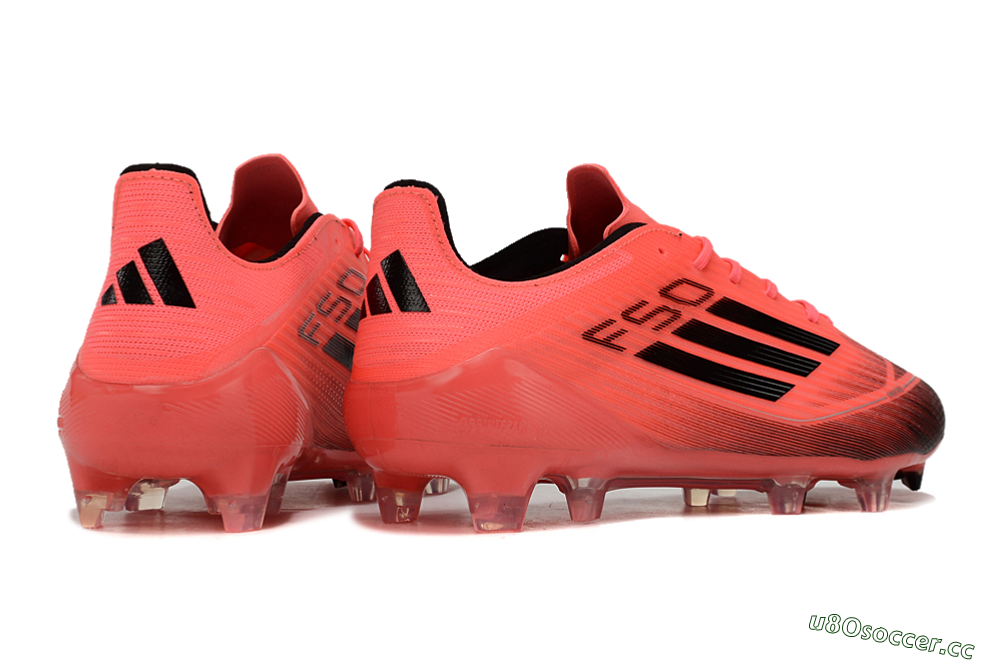 Men's Adidas F50 Adizero FG Firm Ground Low-Tops Football Boots - Red/Black 6
