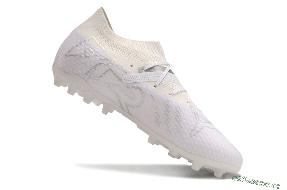 Men's Puma Future Ultimate MG Multi Ground Low-Tops Football Boots - White/Silver 4