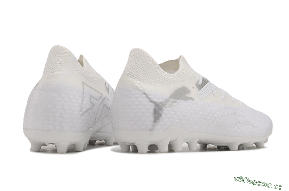 Men's Puma Future Ultimate MG Multi Ground Low-Tops Football Boots - White/Silver 6