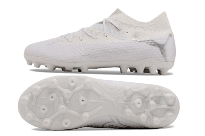Men's Puma Future Ultimate MG Multi Ground Low-Tops Football Boots - White/Silver