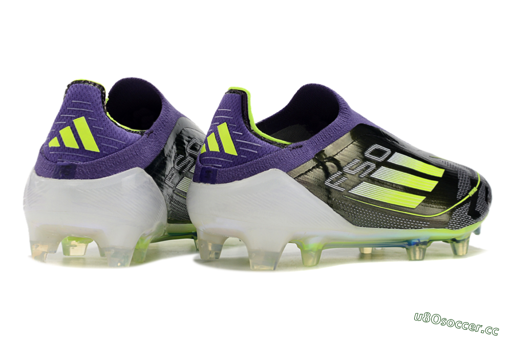 Unisex Adidas F50+ Adizero FG Firm Ground Low-Tops Football Boots - Purple/Yellow/Blue 6