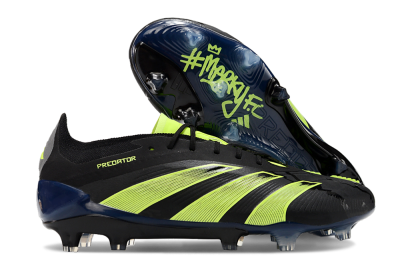 Unisex Adidas Predator Accuracy+ FG Firm Ground Low-Tops Football Boots - Black/Yellow
