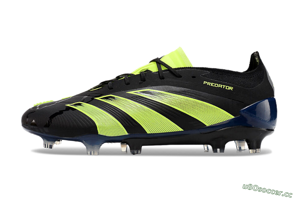 Unisex Adidas Predator Accuracy+ FG Firm Ground Low-Tops Football Boots - Black/Yellow 0