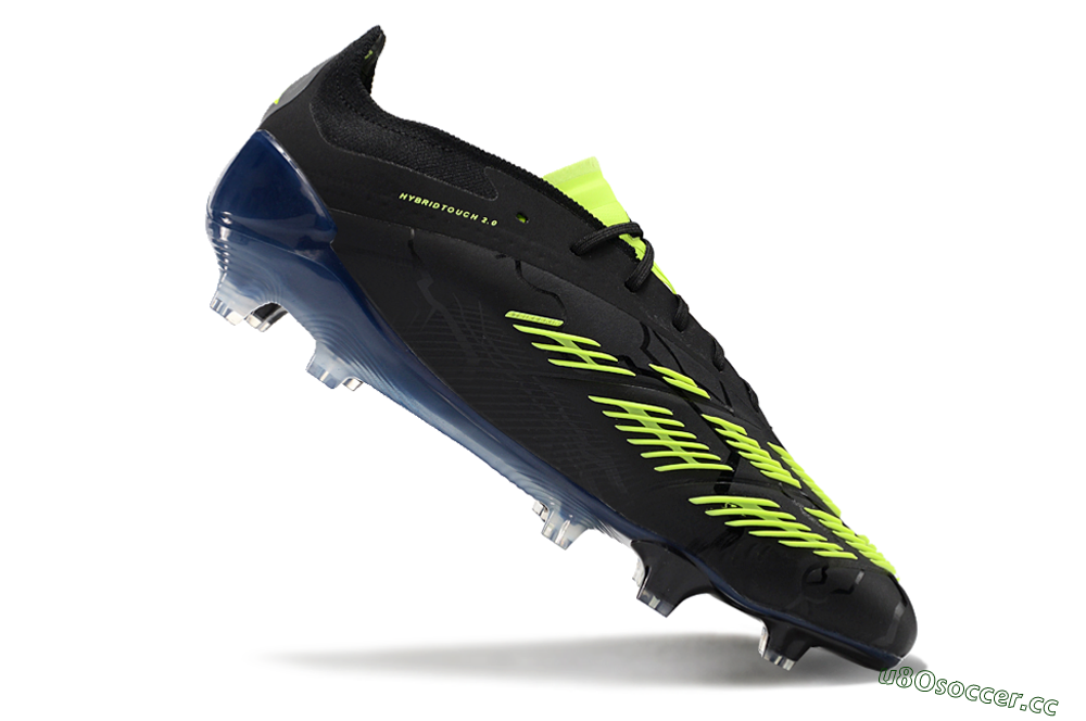 Unisex Adidas Predator Accuracy+ FG Firm Ground Low-Tops Football Boots - Black/Yellow 4