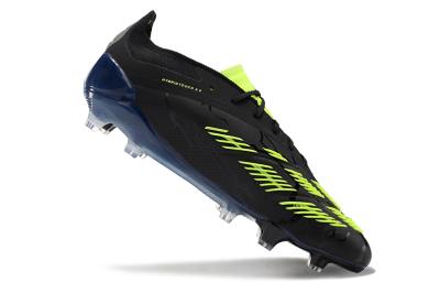 Unisex Adidas Predator Accuracy+ FG Firm Ground Low-Tops Football Boots - Black/Yellow