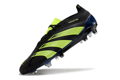 Unisex Adidas Predator Accuracy+ FG Firm Ground Low-Tops Football Boots - Black/Yellow