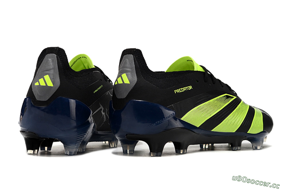 Unisex Adidas Predator Accuracy+ FG Firm Ground Low-Tops Football Boots - Black/Yellow 6
