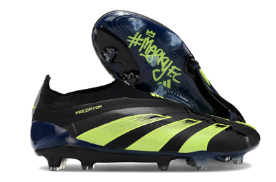 Men's Adidas Predator Accuracy+ FG Firm Ground Low-Tops Football Boots - Black/Yellow/Blue