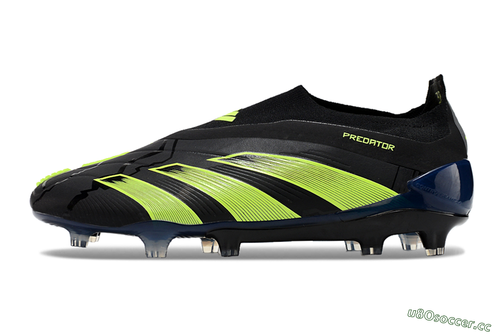 Men's Adidas Predator Accuracy+ FG Firm Ground Low-Tops Football Boots - Black/Yellow/Blue 0