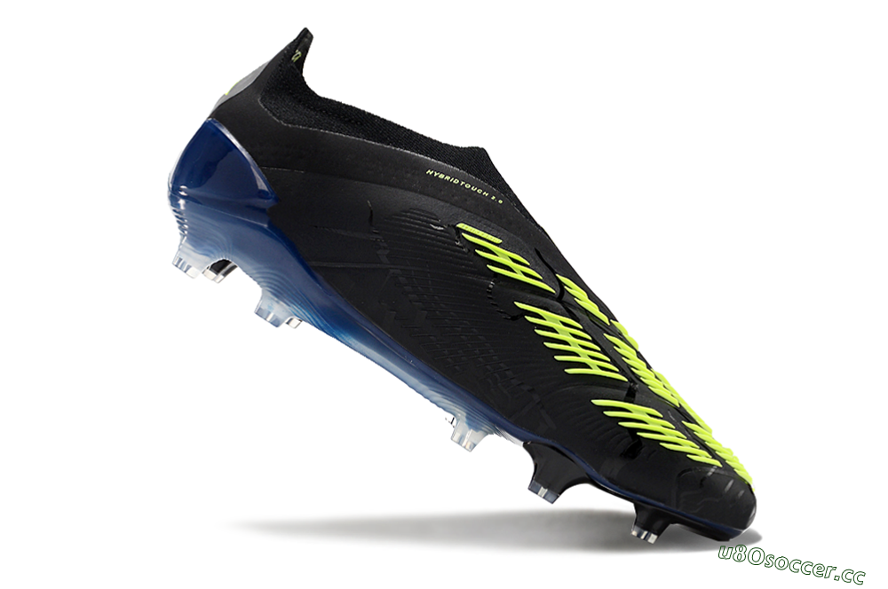 Men's Adidas Predator Accuracy+ FG Firm Ground Low-Tops Football Boots - Black/Yellow/Blue 4