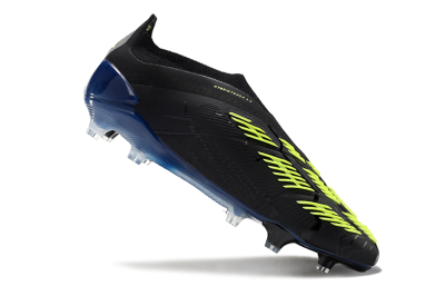 Men's Adidas Predator Accuracy+ FG Firm Ground Low-Tops Football Boots - Black/Yellow/Blue