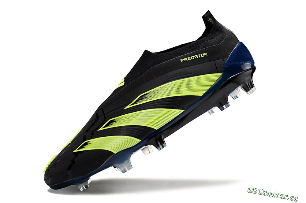 Men's Adidas Predator Accuracy+ FG Firm Ground Low-Tops Football Boots - Black/Yellow/Blue 5