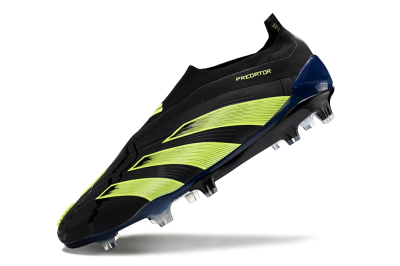 Men's Adidas Predator Accuracy+ FG Firm Ground Low-Tops Football Boots - Black/Yellow/Blue