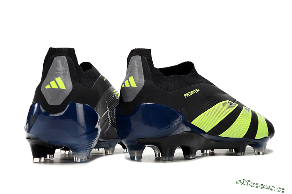 Men's Adidas Predator Accuracy+ FG Firm Ground Low-Tops Football Boots - Black/Yellow/Blue 6