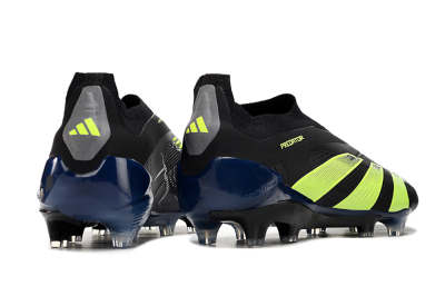 Men's Adidas Predator Accuracy+ FG Firm Ground Low-Tops Football Boots - Black/Yellow/Blue