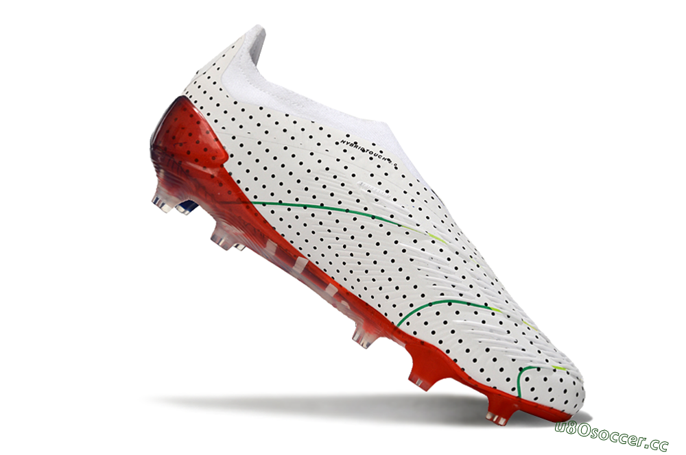 Men's Adidas Predator Accuracy+ Laceless 24 Euphoria FG Firm Ground Low-Tops Football Boots - White/Silver/Blue 4