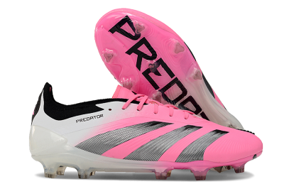 Men's Adidas Predator Accuracy.1 FG Firm Ground Low-Tops Football Boots - Pink/Black/White