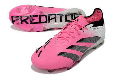 Men's Adidas Predator Accuracy.1 FG Firm Ground Low-Tops Football Boots - Pink/Black/White