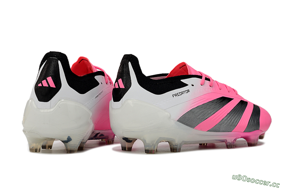 Men's Adidas Predator Accuracy.1 FG Firm Ground Low-Tops Football Boots - Pink/Black/White 6