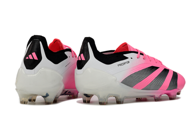 Men's Adidas Predator Accuracy.1 FG Firm Ground Low-Tops Football Boots - Pink/Black/White