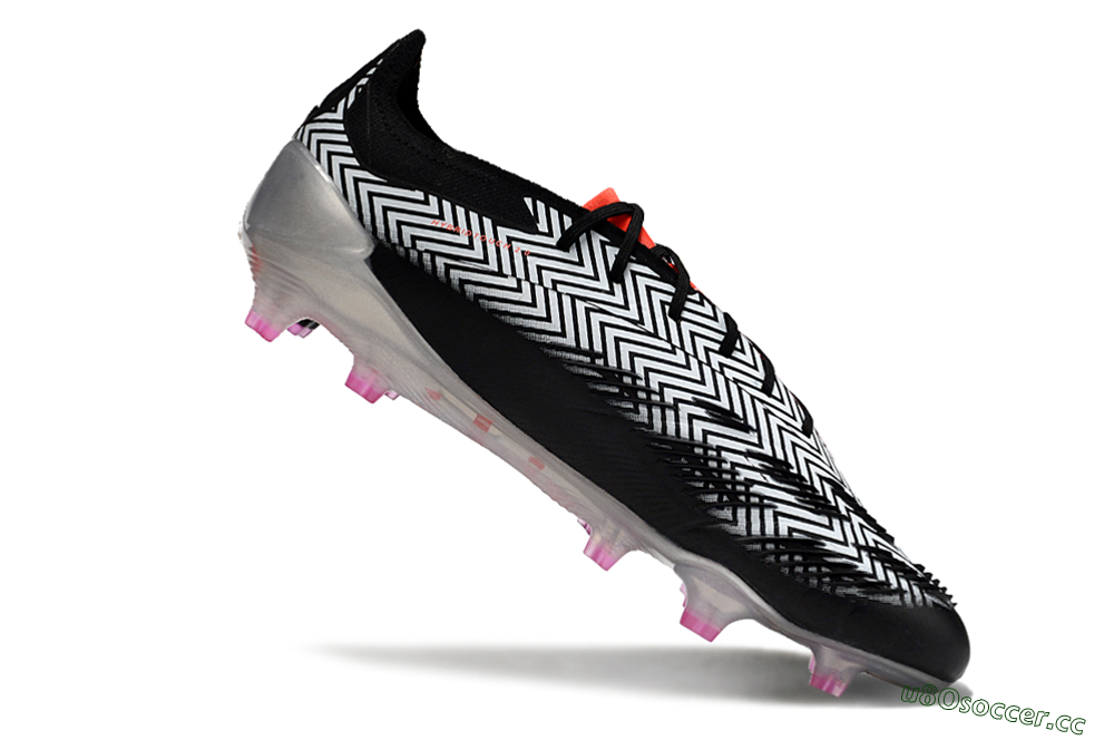 Men's Adidas Predator Accuracy Elite FG Firm Ground Low-Tops Football Boots - White/Black/Red/Silver 4