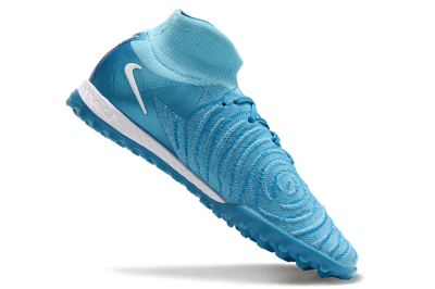 Unisex Nike Phantom Luna Elite TF Artificial Turf High-Tops Football Shoes - Jade/White/Blue