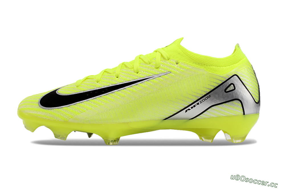 Men's Nike Air Zoom Mercurial Vapor 16 Elite FG Firm Ground Low-Tops Football Boots - Yellow/Black/Silver/Grey 0