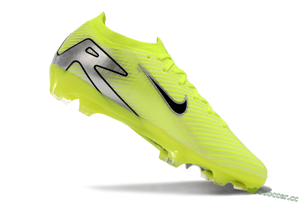 Men's Nike Air Zoom Mercurial Vapor 16 Elite FG Firm Ground Low-Tops Football Boots - Yellow/Black/Silver/Grey 4